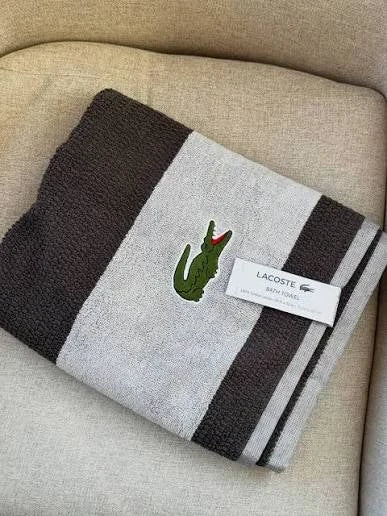 Lacoste Cotton Logo Bath Towel