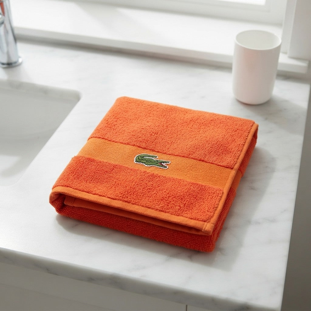 Lacoste Logo Cotton Bath Towel